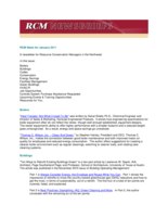 RCM News, January 2011