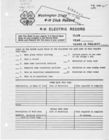 4-H Electric record