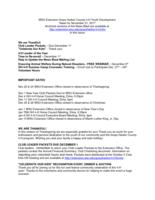 Grays Harbor County 4-H News Blast, November 21, 2017