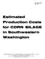 Estimated production costs for corn silage in southwestern Washington