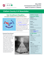 Clallam County 4-H Newsletter, May 2019