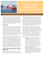 The new free trade agreements and Washington state exporters