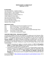 Mason County 4-H News Blast, September 24, 2019