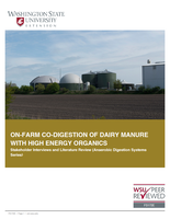 On-farm co-digestion of dairy manure with high energy organics : stakeholder interviews and literature review
