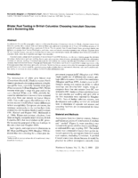 Blister rust testing in British Columbia: Choosing inoculum sources and a screening site