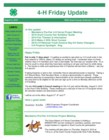 4-H Friday Update, August 2, 2019