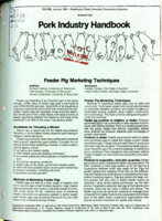 Feeder pig marketing techniques