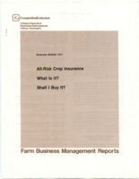 All risk crop insurance: What is it? should I buy it?