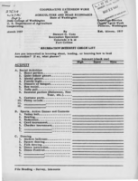 Recreation interest check list