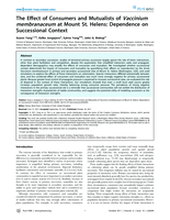 The Effect of Consumers and Mutualists of Vaccinium membranaceum at Mount St. Helens: Dependence on Successional Context