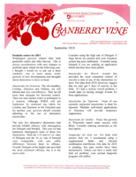 Cranberry Vine, September 2010