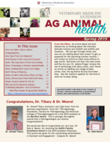 Veterinary Medicine Extension Newsletter, Spring 2019
