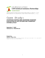 Case study: Stanwood centralized anaerobic digester, evaluation of site options and transport system layout