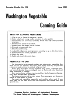 Washington vegetable canning guide