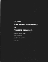 Coho salmon farming in Puget Sound