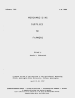 Merchandising supplies to farmers