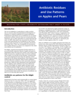 Antibiotic residues and use patterns on apples and pears
