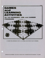 Games and learning activities for 4-H economic, job, and career programs
