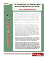 Pasture and Hayland Renovation for Western Washington and Oregon