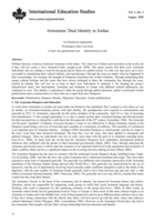 Armenians' dual identity in Jordan.