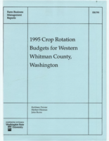 1995 crop rotation budgets for western Whitman County, Washington