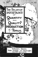The relative importance of quantity and quality production of apples