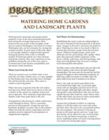 Watering Home Gardens and Landscape Plants