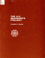 The 4-H beginner's project: leader's guide