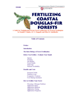 Fertilizing Coastal Douglas-Fir Forests