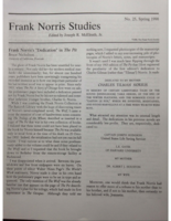 "One Spot of Color": Frank Norris's Apprenticeship Writings
