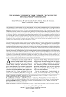 The social consequences of climate change in the Central Mesa Verde region