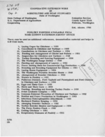 Poultry pointers available from your county extension agents office