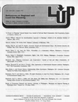 Reference on regional and land use planning