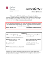 Garfield County Extension Newsletter, March-April 2020