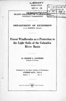Forest windbreaks as a protection to the light soils of the Columbia River Basin