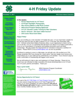 4-H Friday Update, November 17, 2017