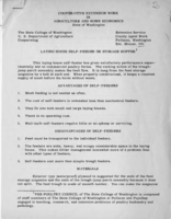 Laying house self-feeder or storage hopper