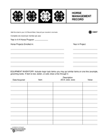 Horse Management Record