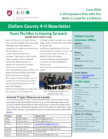 Clallam County 4-H Newsletter, June 2019