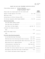 Request for Dairy Herd Improvement Association supplies