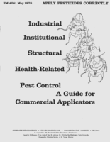 Industrial institutional structural health-related pest control: a guide for commercial applicators