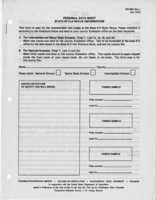 Personal data sheet: State style revue information