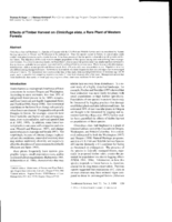 Effects of timber harvest on Cimicifuga elata, a rare plant of western forests