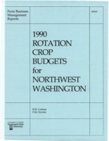 1990 rotation crop budgets for northwest Washington