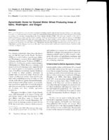 Agroclimatic Zones for Dryland Winter Wheat Producing Areas of Idaho, Washington, and Oregon