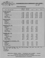 Washington state commodity data sheet: Strawberries