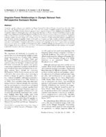 Ungulate-Forest Relationships in Olympic National Park:  Retrospective Exclosure Studies