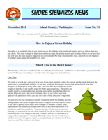 Shore Stewards News, December 2012