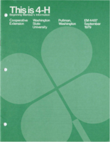 This is 4-H: beginning member's information