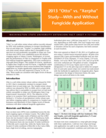 2013 "Otto" vs. "Xerpha" study: With and without fungicide application